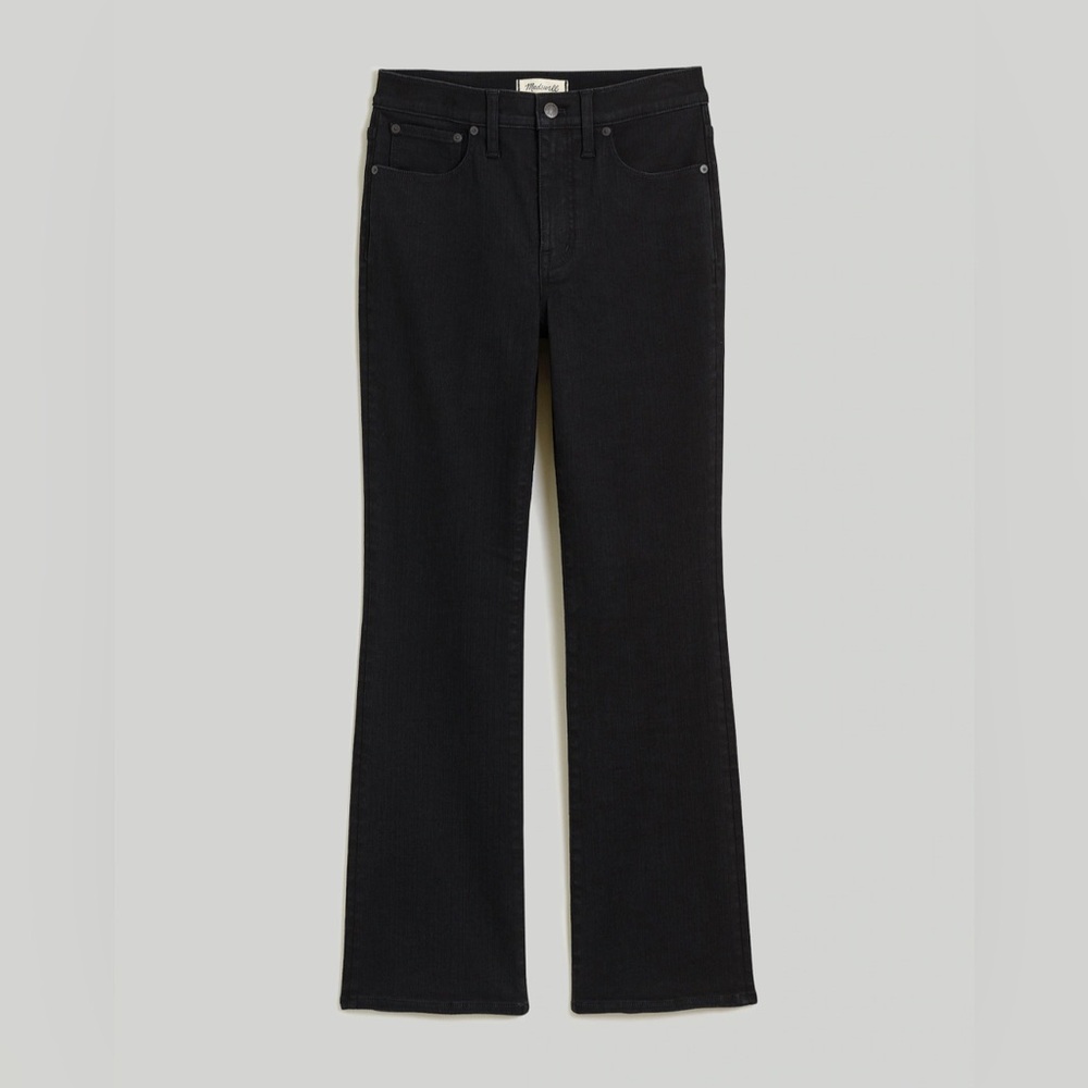 Madewell Black Flare Wide Leg Jeans